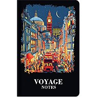 LASTVA Voyage London Notebook A6 Lined, 96 Sheets - Notepad