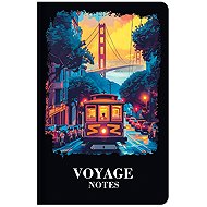 LASTVA A6 Lined Notebook, 96 Sheets, Voyage San Francisco - Notepad
