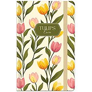LASTVA Notebook A6 Lined, 96 Sheets, Tulips 1 - Notepad