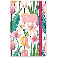 LASTVA A6 Lined Notebook, 96 Sheets, Tulips 4 - Notepad