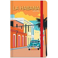 LASTVA Travel Notebook A6 Lined, 96 Sheets, La Habana - Notepad