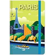 LASTVA A6 Lined Notebook, 96 Sheets, Travel, Paris - Notepad