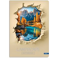 LASTVA A5 Lined Notebook, 96 Sheets, Landscape 3 - Notepad