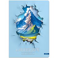 LASTVA Record Book A4 Lined, 96 Sheets, Landscape 2 - Notepad