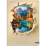 LASTVA Record Book A4 Lined, 96 Sheets, Landscape 3 - Notepad