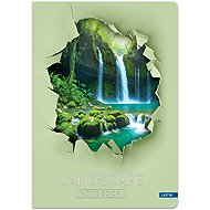 LASTVA A4 Ruled Record Book, 96 Sheets, Landscape 4 - Notepad