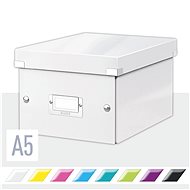 Leitz WOW Click & Store A5 22 x 16 x 28.2cm, White - Archive Box