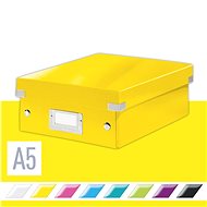 Leitz WOW Click & Store A5 22 x 10 x 28.2cm, Yellow - Archive Box