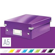 Leitz WOW Click & Store, A5 22 x 10 x 28.2cm, Purple - Archive Box