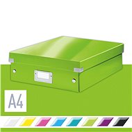 Leitz WOW Click & Store A4 28.1 x 10 x 37cm, Green - Archive Box
