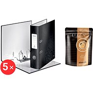 LEITZ 180° WOW A4 80 mm black, pack of 5 + AlzaCafé as a gift - Arch Folder