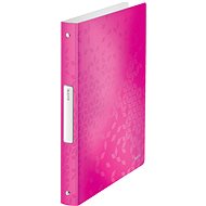 LEITZ WOW A4 four ring binder pink - Document Folder
