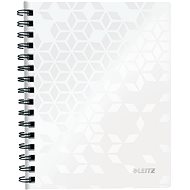 LEITZ WOW A5 with ring spine, lined, white - Notepad