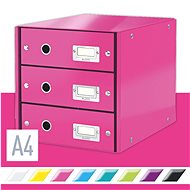 LEITZ Click & Store WOW, 3-teilig, rosa - Schubladenbox