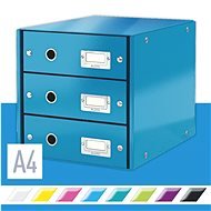 Leitz Click & Store WOW, 3-dielny, modrý - Zásuvkový box