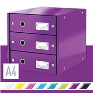 Leitz Click & Store WOW, 3-piece, Purple - Drawer Box