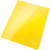 Leitz WOW A4 with Elastic Band, Yellow - Document Folder