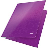 Leitz WOW A4 with Elastic Band, Purple - Document Folder