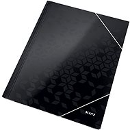Leitz WOW A4 with Elastic Band, Black - Document Folder