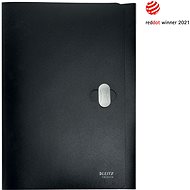 Leitz RECYCLE A4 with Push Button, Black - Document Folder