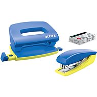 LEITZ UrbanChic SET stapler + punch, blue - Stationery Set