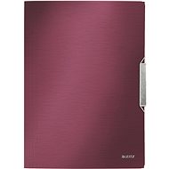 Leitz Style A4 tri-fold with elastic band, red - Document Folder