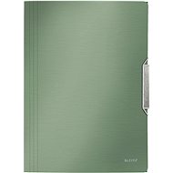 Leitz Style A4 tri-fold with elastic band, green - Document Folder