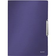 Leitz Style A4 tri-fold with elastic band, blue - Document Folder