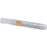 NOBO Glass Whiteboard Markers, white - pack of 4 - Markers