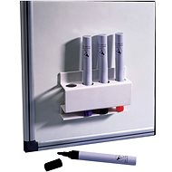 NOBO Magnetic Pen Holder, quadratisch, weiß - Magnethalter