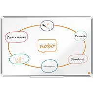 NOBO Premium Plus zománc 90 x 60 cm, fehér - Mágneses tábla