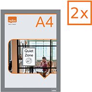 NOBO A4 silver - pack of 2 - Magnetic Pocket