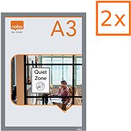 NOBO A3 silver - pack of 2 - Magnetic Pocket