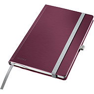 LEITZ Style A5, hard cover, lined, red - Notepad