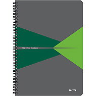 LEITZ Office A4, plastic cover, lined, green - Notepad