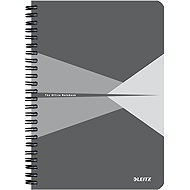 LEITZ Office A5, plastic cover, square, grey - Notepad