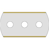 Industrial double-edged blade, titanium edge, rounded - 0400.0100/TiN/NI - Blade