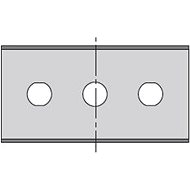 Industrial double-edged blade, Lutz, square - 0402.0200 - Blade