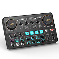 LUUCCO MI-2 Audio Interface with Mixer and Sound Card - External Sound Card 