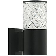 Luxera Prezent Even 1 × E27 40 W IP54, outdoor wall lamp, black - Wall Lamp