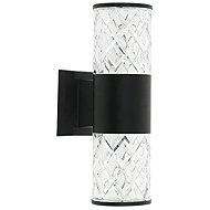 Luxera Prezent Even 2 × E27 40 W IP54, outdoor wall lamp, black - Wall Lamp