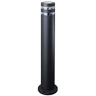 Luxera Prezent Daima 1 × GU10 10 W IP44, garden pillar luminaire, black - Garden Lighting
