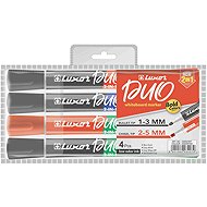 LUXOR Duo Whiteboard marker, double-sided - set of 4 - Markers