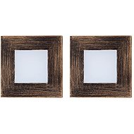 Luxera Prezent Step light set 2 pcs LED 1 W, staircase recessed light, rustic - LED Light