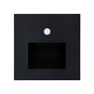 Luxera LED Staircase luminaire with PIR sensor Emithor black + mounting box - LED Light