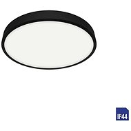 LUXERA. Lenys bathroom LED luminaire 6 W, 510 lm, 4000 K, 9 cm, round, IP44, black - Ceiling Light