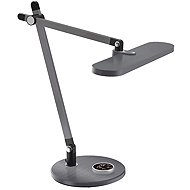 Luxera Prezent Zipp LED 3CCT, Dimmable lamp with display, grey - Table Lamp