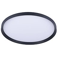Luxera Adra Ceiling Light with LED Backlight 55W, 2 x 3CCT, Black - Ceiling Light
