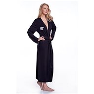 Luisa Moretti - Women's bamboo bathrobe Elenne, black - Bathrobe