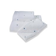 Soft Cotton Small towel Micro love 30 × 50 cm, white - blue hearts - Towel